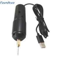 Máy khoan FOUNDTWO, Máy khoan điện Mini cầm tay 5 mũi khoan, Dụng cụ đục lỗ USB cầm tay cầm tay Máy khoan điện cầm tay thủ công