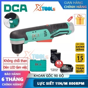 Máy khoan góc dùng pin DCA ADJZ14-10, 12V