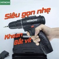 Máy khoan HITACHI pin 12V, máy khoan đa năng, máy khoan bắn vit, máy khoan cầm tay, bộ máy khoan sửa chữa vặn vít có đảo