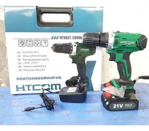 Máy khoan HTcom HT8621 - Pin, 21V