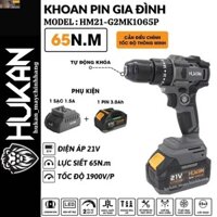 Máy Khoan pi.m Hukan HM21-G2MK1065P, Khoan 3 Chức Năng, Đầu Kẹp 10mm, Chân pi.m Phổ Thông, Kho máy giá rẻ