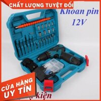 máy khoan pin 12V CordLess kèm phụ kiện - KHOAN.PIN12V.cordless