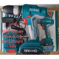 Máy khoan pin 12V total TIDLI1232