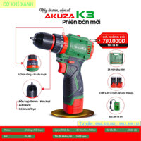 Máy Khoan Pin 16,8V AKUZA K3, Máy Bắt Vít Không Chổi Than Đầu Kẹp Autolook 10mm Pin 4 Cell
