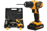 MÁY KHOAN PIN 2 TỐC ĐỘ 10MM 20V (2  PIN) TOLSEN 79033