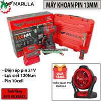 Máy khoan pin 21V Marula MR-HD0120AK (Tặng thân quạt pin Marula)