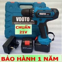 Máy khoan pin 21V VOOTO, máy khoan cầm tay, máy bắt vít