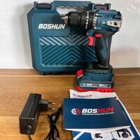 Máy Khoan pin Boshun BS-2110BL 21V Bộ 2 Pin - Khoan pin 3 chức năng có búa đầu autolock động cơ không chổi than- HTB