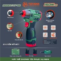 Máy khoan Pin chuyên vít -150Nm- 3 Cấp lực Toyama CV-02