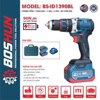 Máy Khoan Pin Đầu Kẹp 13mm BS-ID1390BL - Hàng Không Chổi Than Chuyên Khoan Tường Siêu Khoẻ