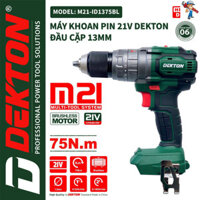 Máy Khoan Pin Dekton M21-ID1375BL-Khoan pin đầu cặp 13mm không chổi than-Chân Pin Phổ Thông bán máy