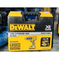 Máy khoan pin DEWALT DCD778D2 ( 18V ) 2 pin 2.0AH