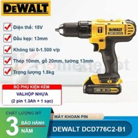 Máy khoan pin dewalt DCD776C2-B1