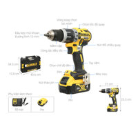 Máy khoan pin Dewalt DCD796M2-B1 ( 18V ) (Máy) combo pin sạc