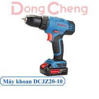 Máy Khoan Pin Dongcheng DCJZ20-10 EM - Đầu Kẹp Mũi 10mm Tặng Kèm 2 Viên Pin