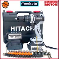 Máy Khoan Pin Hitachi 199V Động Cơ Không Chổi Than 3 Chức Năng, Có Búa, Lõi Đồng, Pin Khủng 10 Cell+Kèm Phụ Kiện