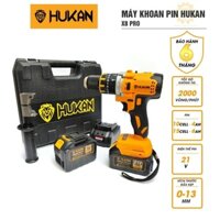 Máy khoan pin HUKAN X8 PRO 21V cao cấp pin to 15cel dung lượng cao BH 6 tháng