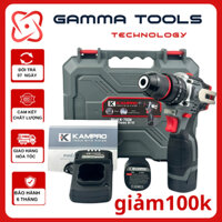 Máy khoan pin Kampro 7018 Quick 18v động cơ không chổi than Đầu Kẹp Autolook 10mm