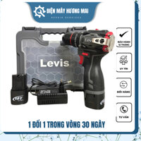 Máy Khoan Pin LEVIS 16.8V 3 Chức Năng Có Búa Đầu 10mm Autolock Sử Dụng Động Cơ Không Chổi Than Chân Pin Phổ Thông