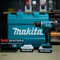 Máy khoan pin Makita DF457D và phụ kiện thay thế, pin 18V 1.5Ah mô-men 42 Nm