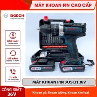 Máy khoan pin máy bắn vít dùng pin Bosch 36v, máy khoan 3 chức năng có búa, Tặng kèm bộ phụ kiện 24 chi tiết