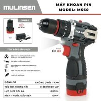Máy khoan pin Mulinsen 16V Động cơ không chổi than 3 chức năng có búa khoan tường