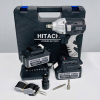 Máy Khoan Pin Siết Bulong Hitachi 199v  Không Chổi Than – Tặng Đầu 22m, Vít tôn, Vít Bốn Cạnh