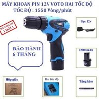 Máy khoan pin Voto 21V đảo chiều 2 tốc độ - khan voto