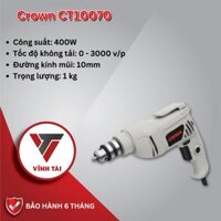 Máy khoan sắt 10mm Crown CT10070