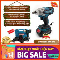 Máy khoan siết bulong bắn vít 2 trong 1, động cơ không chổi than cực mạnh dùng pin Makita giá rẻ