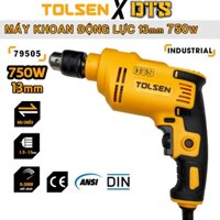 Máy khoan TOLSEN 13mm chính hãng 79505 | Máy khoan búa điện (khoan bê tông) đa năng đảo chiều, kiểm soát tốc độ