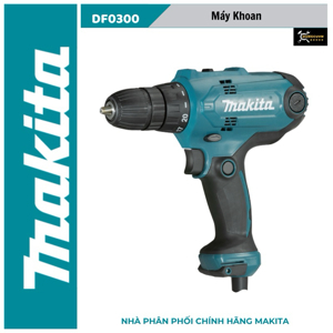 Máy khoan vặn vít cầm tay dùng điện Makita DF0300
