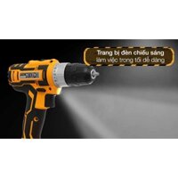 Máy khoan vặn vít cầm tay Ingco CDLI20024 20V, Đèn chiếu sáng, đảo chiều 2 cấp độ, khoan kim loại,gỗ lực lực siết 45nm