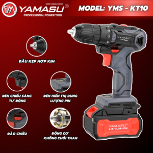 Máy khoan vặn vít dùng pin 20V Yamasu YMS-KT10