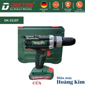 Máy khoan vặn vít dùng pin Dekton DK-2115T