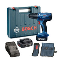 Máy khoan vặn vít dùng pin động lực Bosch GSB 140-LI + phụ kiện mới