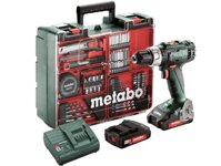 Máy khoan vặn vít dùng pin Metabo BS 18 set