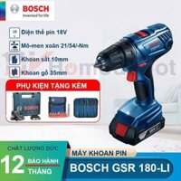 Máy khoan vặn vít dùng pin Bosch GSR 180-LI