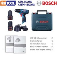 MÁY KHOAN VẶN VÍT DÙNG PIN BOSCH GSR120LI GEN II+PK (12V*2. 1.5AH) [Hàng Chính Hãng]