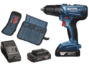 Máy khoan vặn vít pin 18V/1.5Ah kèm phụ kiện Bosch 06019F81K1