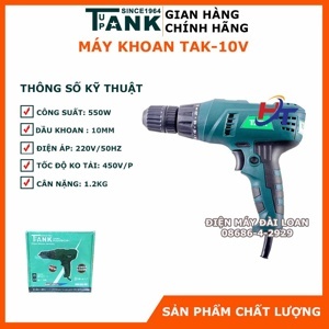 Máy khoan Vít 550W Tupank TAK-10V