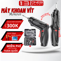 Máy Khoan Vít Cầm Tay, Máy Bắn Vít Pin Mini Đa Năng 47 Phụ Kiện Bắt Vít 2 Chiều Tặng Kèm Sạc Và Hộp Đựng
