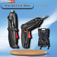 Máy khoan vít cầm tay SOPMEDIA máy bắn vít pin mini đa năng 47 phụ kiện bắt vít 2 chiều có hộp đựng