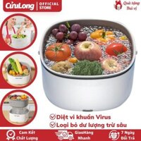Máy Khử Độc Thực Phẩm Làm Sạch Tiệt Trùng Bằng Sóng Âm Sục Ozone Rau Quả Thịt Cá loại bỏ vi khuẩn virus đa năng cao cấp CuuLongstore