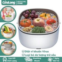Máy Khử Độc Thực Phẩm Sóng Âm Làm Sạch Tiệt Trùng Sục Ozone Rau Quả Thịt Cá loại bỏ vi khuẩn virus đa năng cao cấp