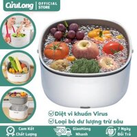 Máy Khử Độc Thực Phẩm Sóng Âm Làm Sạch Tiệt Trùng Sục Ozone Rau Quả Thịt Cá loại bỏ vi khuẩn virus đa năng cao cấp