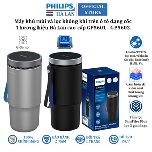 Máy khử mùi, lọc không khí dạng cốc trên xe ô tô cao cấp Philips GP5601