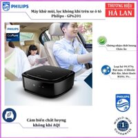 Máy khử mùi và lọc không khí ô tô Philips GP6201, tích hợp cảm biến chất lượng không khí 3 màu AQI