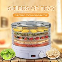 Máy khử nước thực phẩm bằng điện 5 khay Máy sấy trái cây tầng Thịt bò Jerky Herbs Máy sấy với bộ điều chỉnh nhiệt