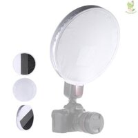 Máy khuếch tán đèn Flash Đa chức năng 12in / 31cm Mini di động tròn trên máy ảnh Flash Speedlite Diffuser Softbox có màu trắng / xám / đen cho Canon Sigma Yongnuo God Came-211